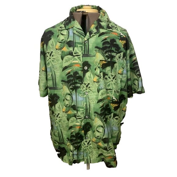 No Boundaries. Sz Large. Short Sleeve. Button Up. Aloha Hawaiian Shirt. B99 - Picture 1 of 7